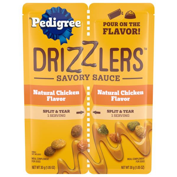 Pedigree Drizzlers Savory Sauce Natural Chicken Flavor Same-Day ...