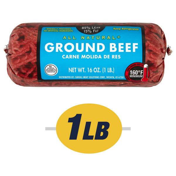 Walmart Wal Mart All Natural 85 Lean15 Fat Lean Ground Beef Same 