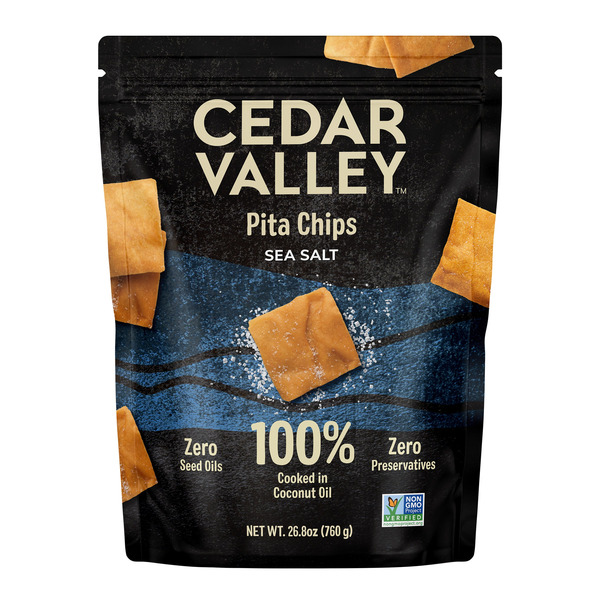 Cedar Valley Sea Salt Pita Chips, 26.8 oz