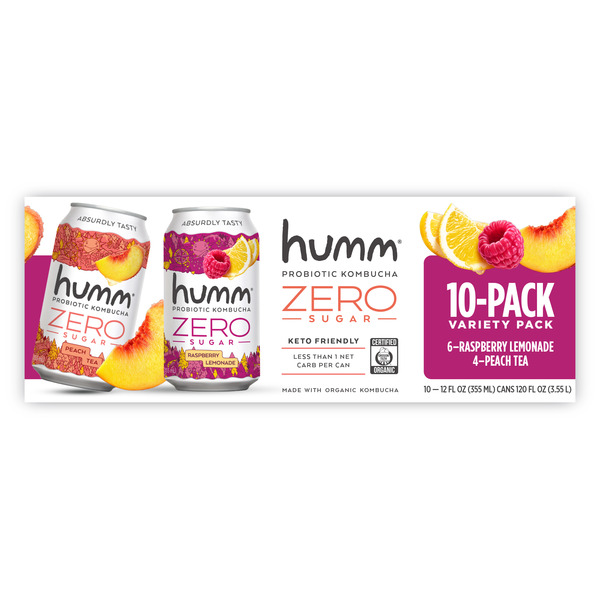Costco Humm Zero Sugar Probiotic Kombucha Variety Pack SameDay