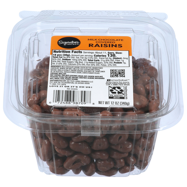 Signature SELECT Raisins, Milk Chocolate Covered