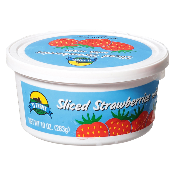 TJ Farms Select Strawberries, with Sugar, Sliced Same-Day Delivery
