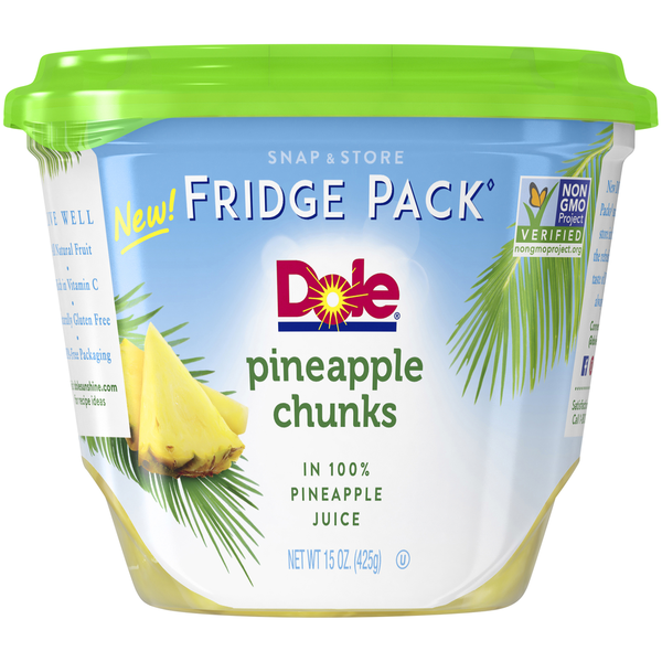 Dole Fridge Pack Pineapple Chunks in Pineapple Juice Same-Day