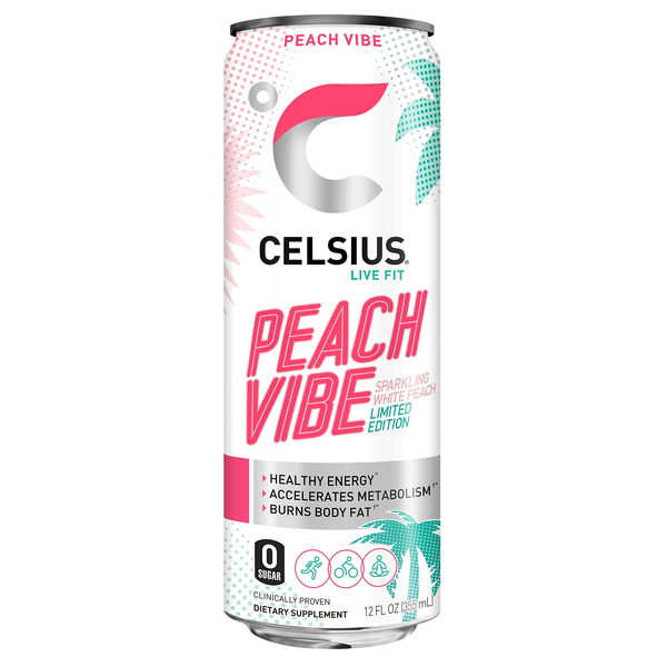 Celsius Energy Drink Sparkling Peach Vibe 12 Fl Oz - Instacart Celsius Energy Drink Sparkling Peach Vibe 12 Fl Oz - Instacart