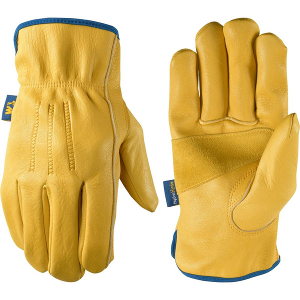 Wells Lamont M Yellow Leather Construction Gloves 1 -Pairs