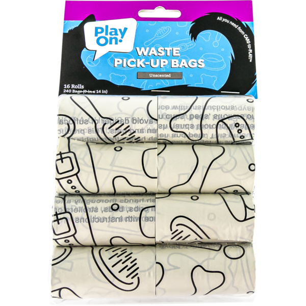 Play On Unscented Waste Bags - Taupe