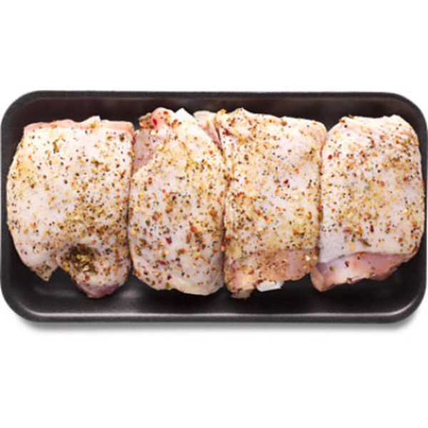 Chicken Thighs Bone in Cal Garlic Medley Seasoning