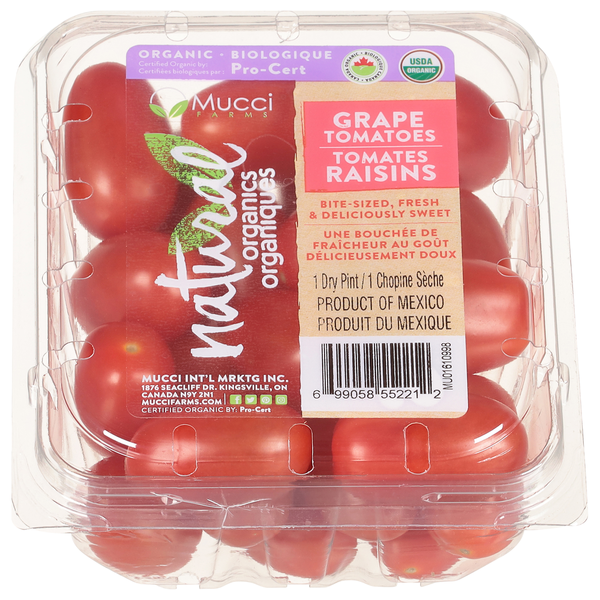 Mucci Farms Grape Tomatoes, Organic Same-Day Delivery or Pickup
