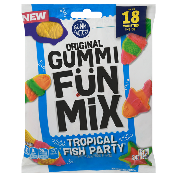 その他 GUMI 0125 ORIGINAL GUMMI FUNMIX Gummi Fun Mix, Original, Tropical Fish Party