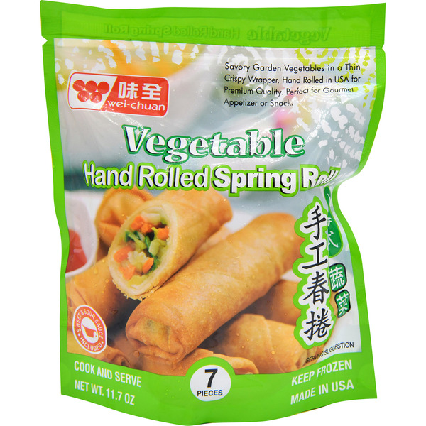 Wei-Chuan Spring Rolls, Hand Rolled, Vegetable