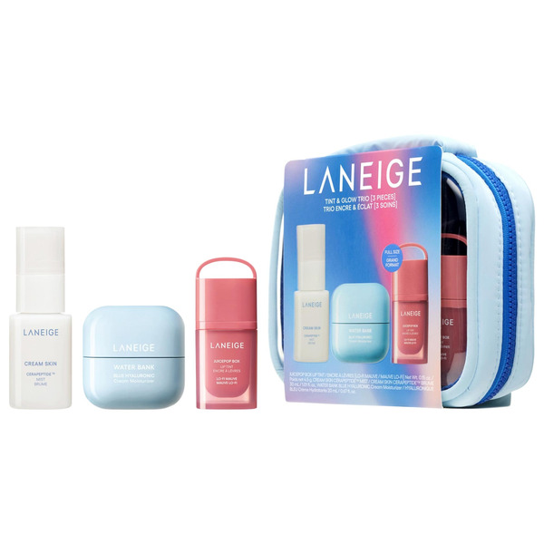 LANEIGE Tint & Glow Mini Korean Skincare & JuicePop Box Lip Tint Gift Set