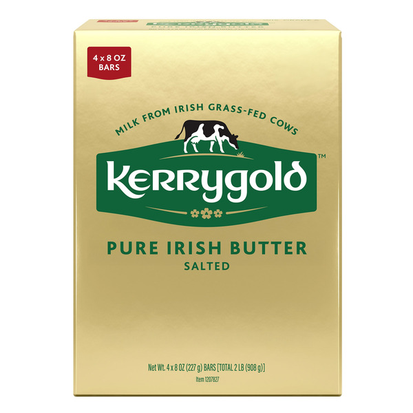 Kerrygold Pure Irish Butter, Salted, 8 oz, 4-count