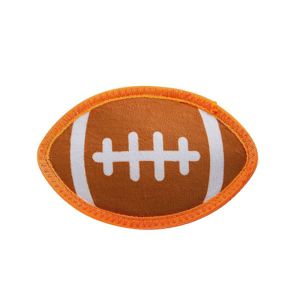 Outward Hound Football With Two Tough Layers Skinz Durable Squeaky Dog Toy, Small - Brown
