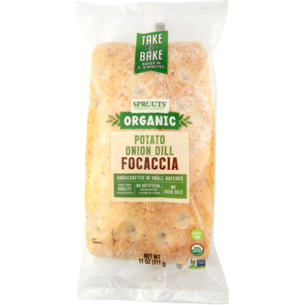 Sprouts Organic Potato Onion Dill Take & Bake Focaccia