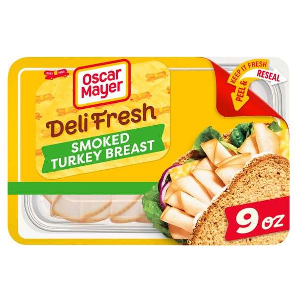 Oscar Mayer Deli Fresh Smoked Turkey Breast Sliced Sandwich Lunch Meat ...