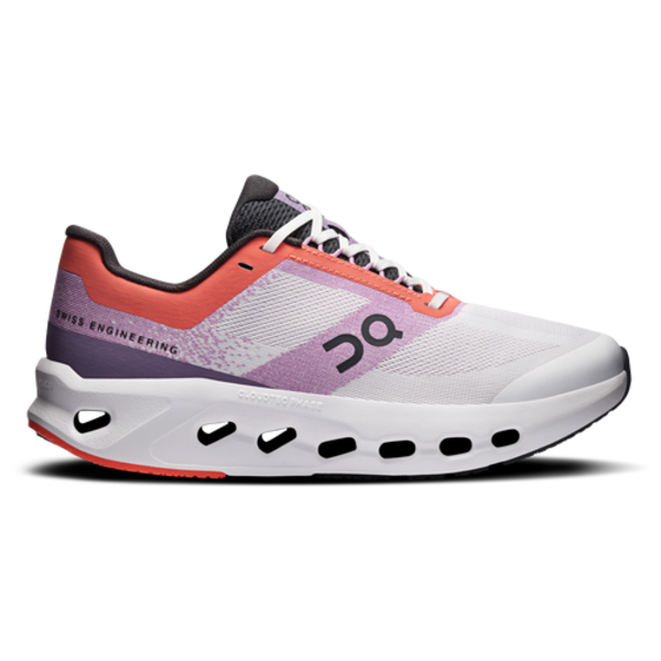 ON Kids' Grade School Cloudsurfer Running Shoes, Size 4 - Crimson/Sakrua