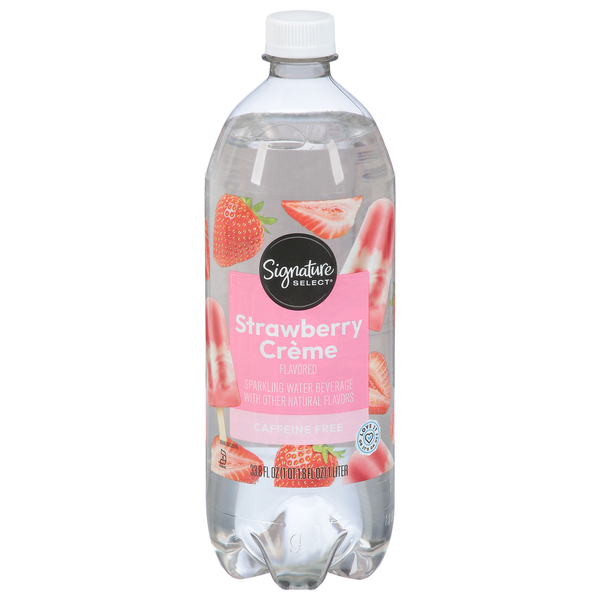 Signature SELECT Sparkling Water Beverage, Strawberry Creme Flavored