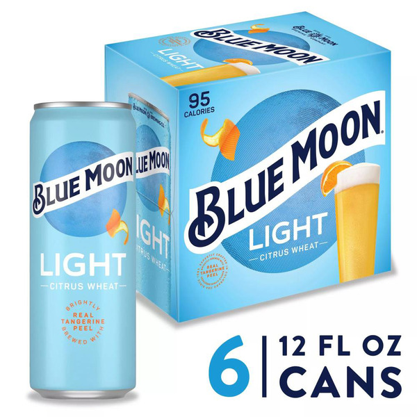 GFチ10*2◯● Blue moon1ページ●◯ Blue Moon Light Citrus Wheat Craft Beer 4.0% ABV, 6 Pack, 12.0 fl