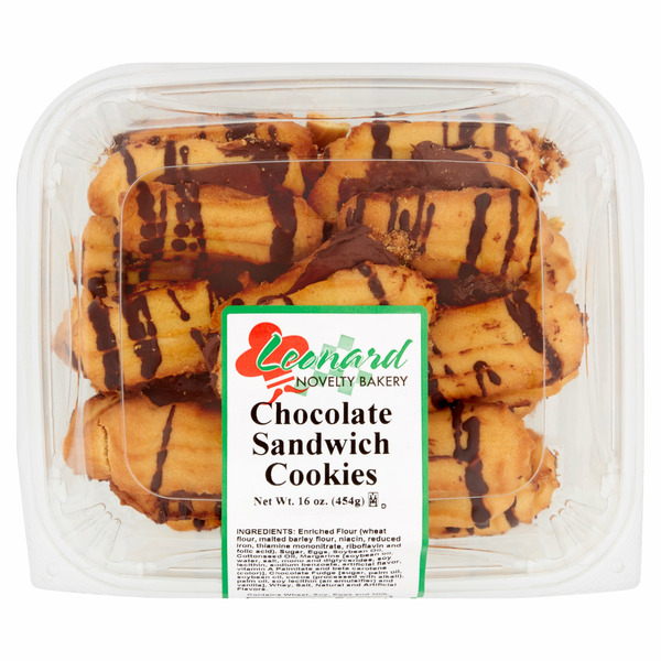 Leonard Novelty Bakery Chocolate Sandwich Cookies Same-Day