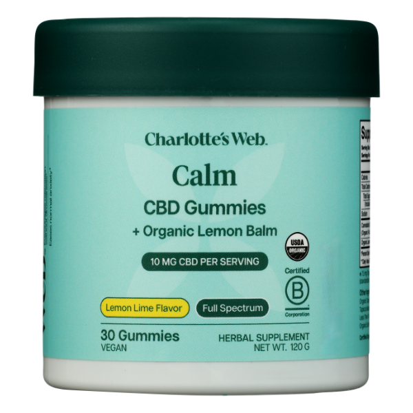 Charlotte's Web CBD Gummies, Calm, 10 mg, Lemon Lime Same-Day