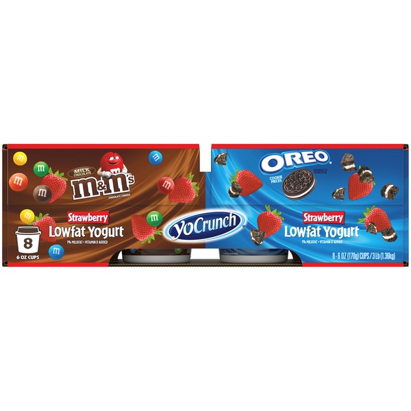 strawberry m&m yogurt