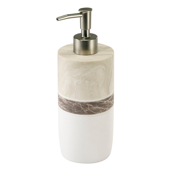 IZOD Resin Lotion Pump, 8.75 x 3 x 8.25 in - Natural/Tan