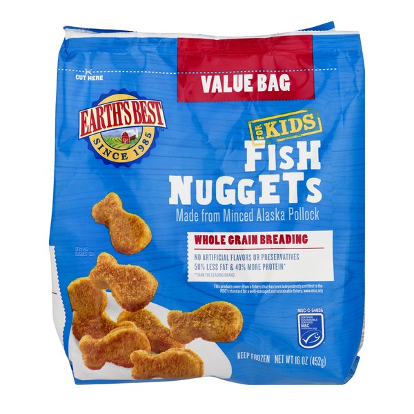 Earth's Best For Kids Fish Nuggets Whole Grain Breading (16 oz) Instacart