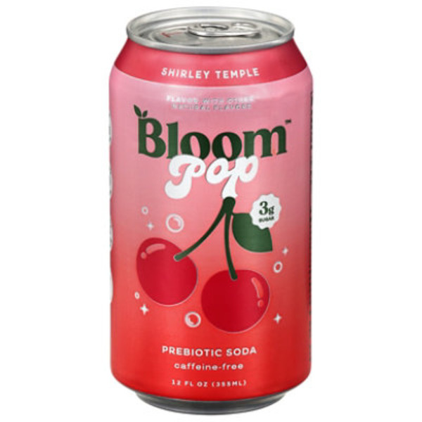 Bloom Pop Shirley Temple Prebiotic Soda