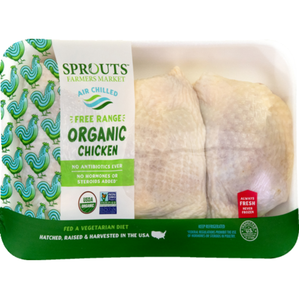 Sprouts Organic Bone-In Chicken Thigh