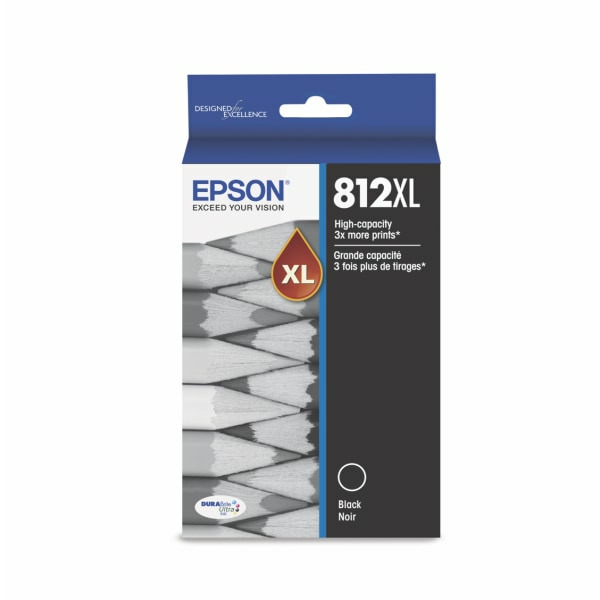 Epson T812XL120-S 812XL Black High Yield Ink Cartridge