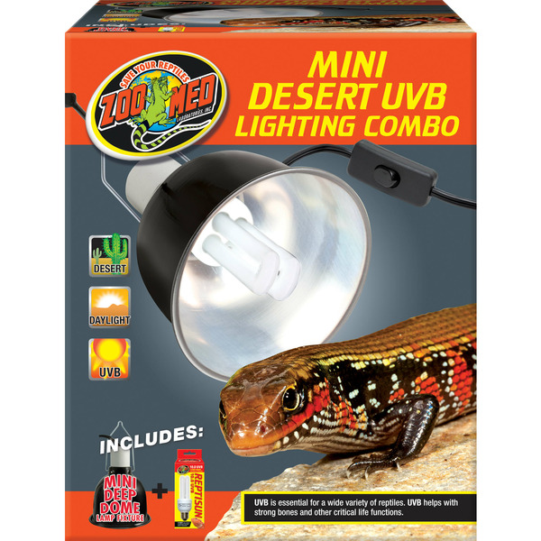 Zoo Med Mini Desert Uvb Lighting Combo Lamp