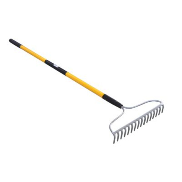 Ground Work 16.75 in. Carbon Steel Pro Bow Rake