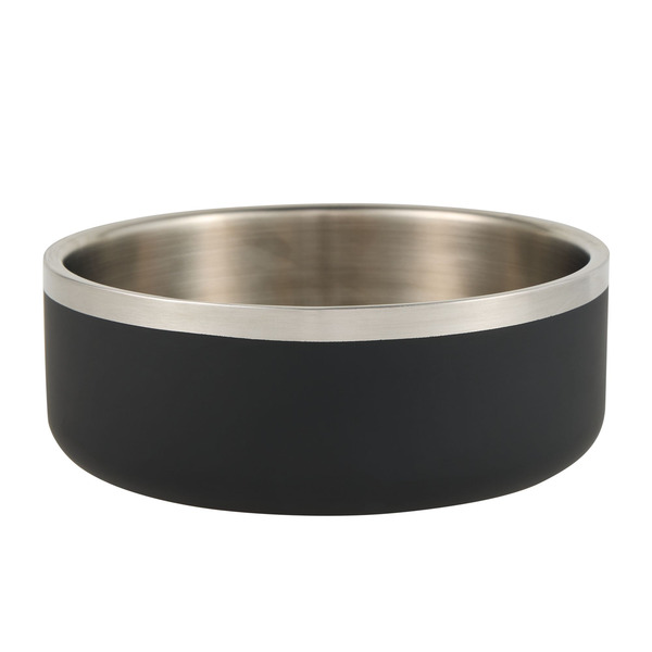 Top Paw Insulated Stainless Steel Dog Bowl - Black