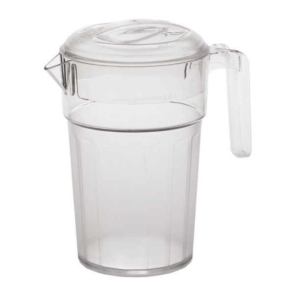 Camwear Pitcher, 34 oz., 6-2/3" dia. x 7-1/2"H (with lid)