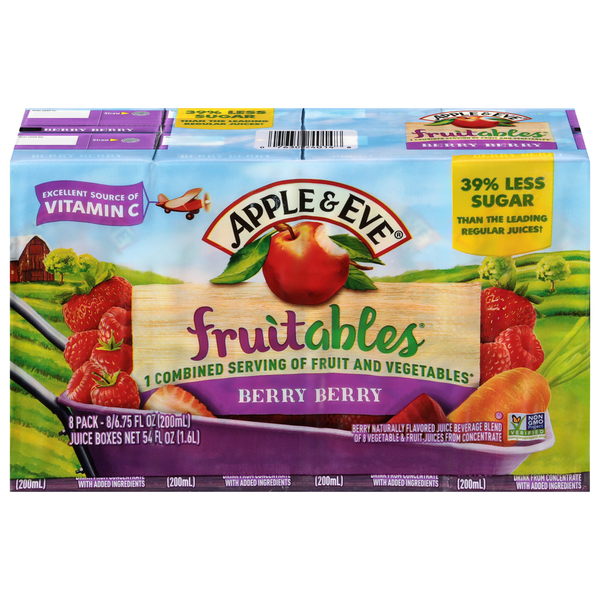 Apple & Eve Fruitables Berry Berry Juice Boxes Same-Day Delivery