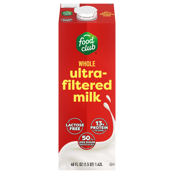Food Club Ultra Filtered Whole Milk