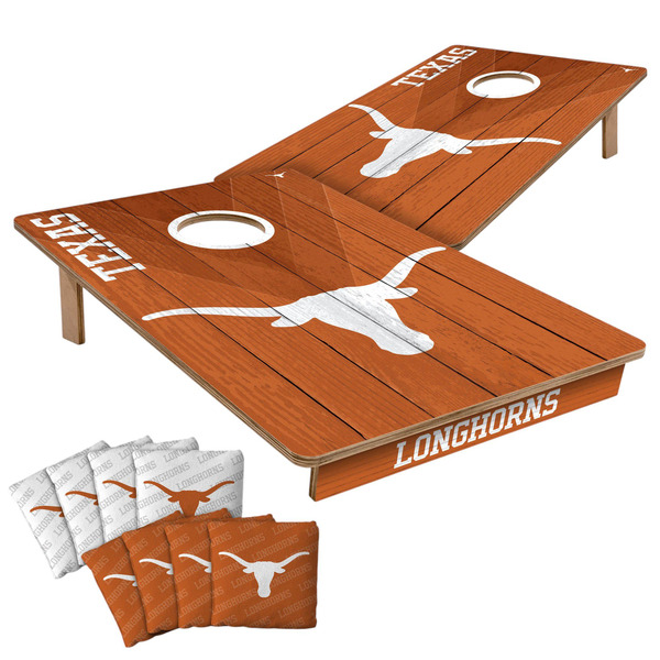 You TheFan Texas Longhorns Solid Wood Cornhole Set, 2 ft x 3 ft