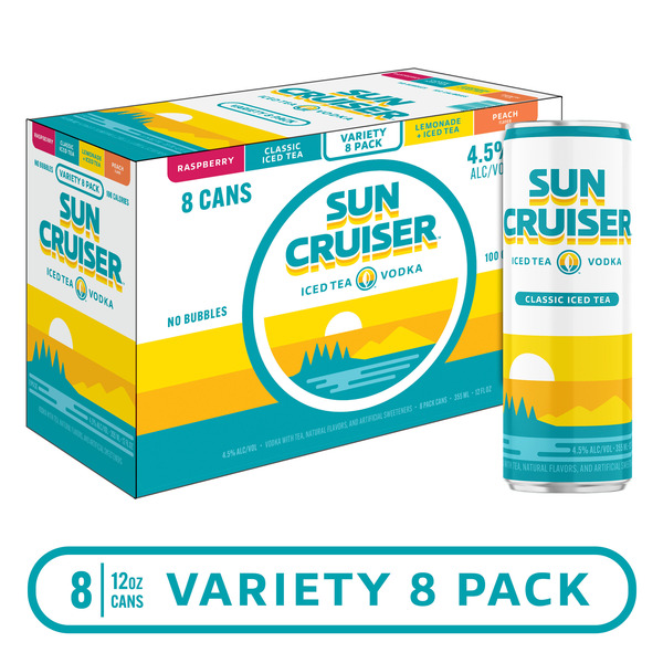Sun Cruiser Iced Tea Vodka Variety Pack (12 fl. oz. Can, 8pk
