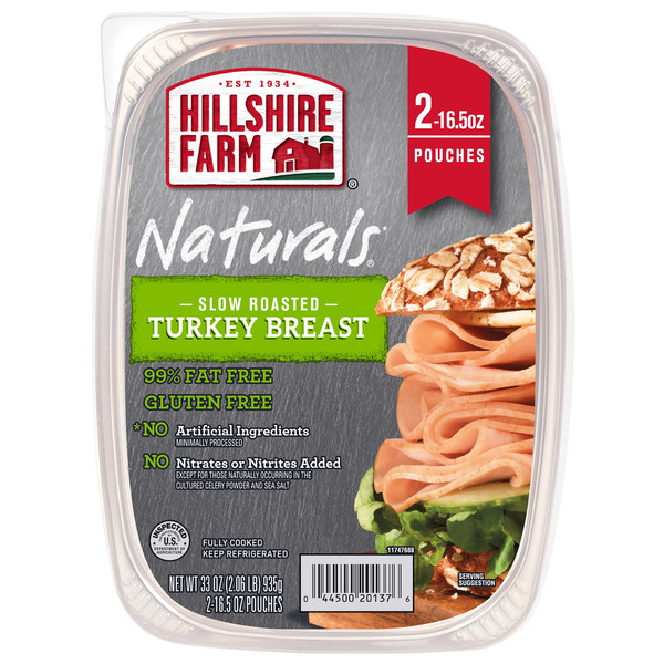 Hillshire Farm Slow Roasted Turkey Breast, 11 oz, 3-count