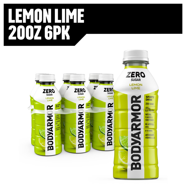 BODYARMOR Lemon Lime Zero Sugar Sports Drink Bottles Same-Day