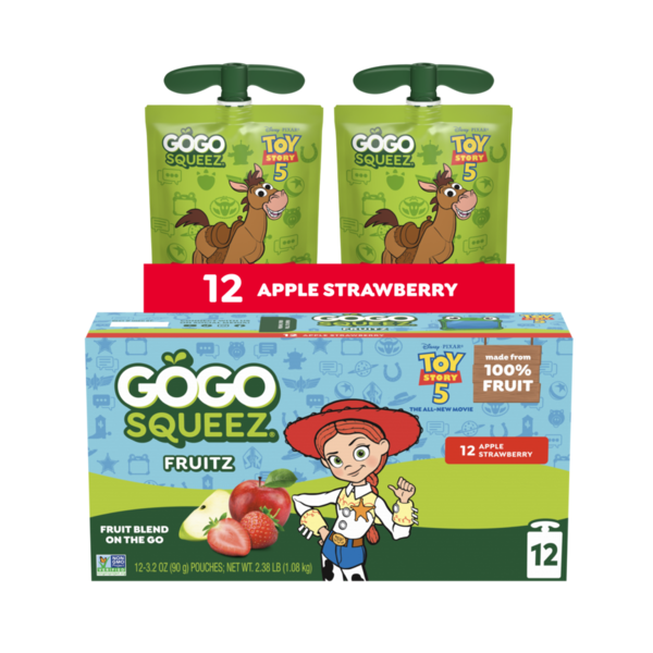 GoGo Squeez Apple Strawberry Applesauce and Fruit Puree