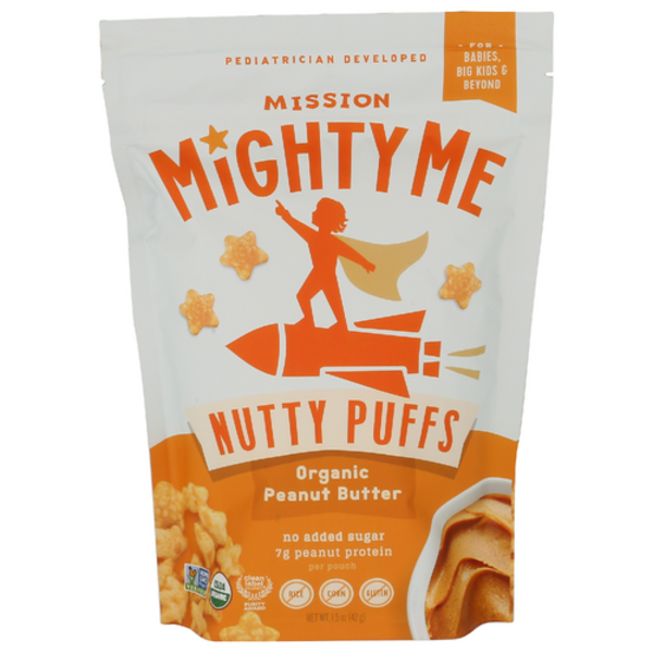 Mission Mighty Me Organic Peanut Butter Nutty Puffs