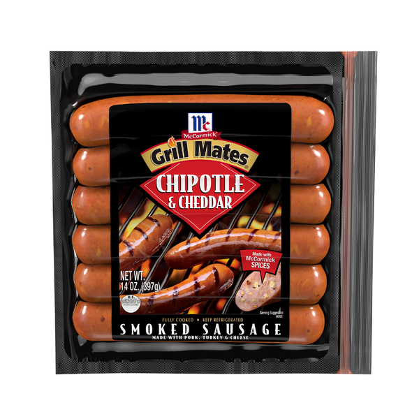 McCormick Grill Mates Chipotle and Cheddar Smoked Sausage