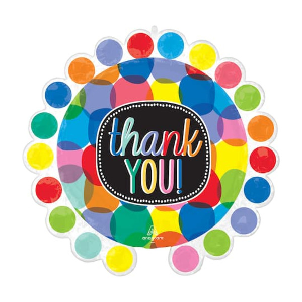 Anagram INFLATED SuperShape 26" Bubbly Thank You Foil Balloon
