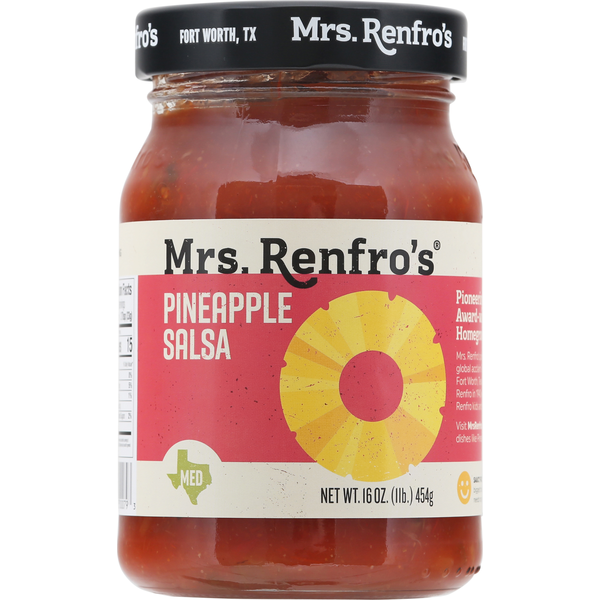 Mrs. Renfro's Salsa, Pineapple, Medium Same-Day Delivery | Rouses