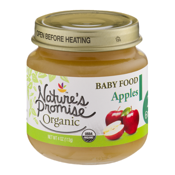 Nature's Promise Organic Baby Food Apples 6m+ (4 oz) from Giant Food