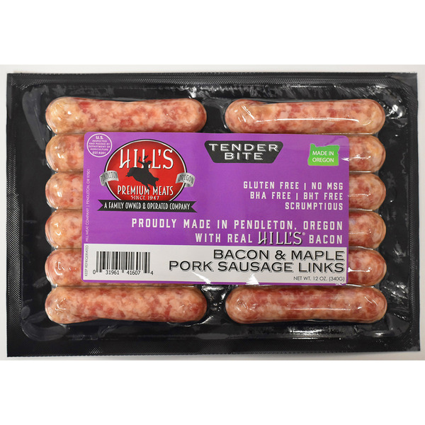 Hill's Premium Meats Bacon & Maple Pork Link Sausage Same-Day