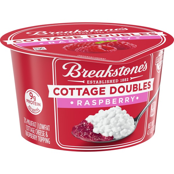 Breakstone S Cottage Doubles Cottage Cheese Raspberry Topping