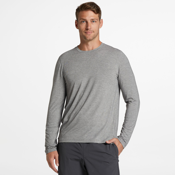 VRST Men's Icon Long Sleeve T-Shirt, XL - Graphic Charcoal Heather