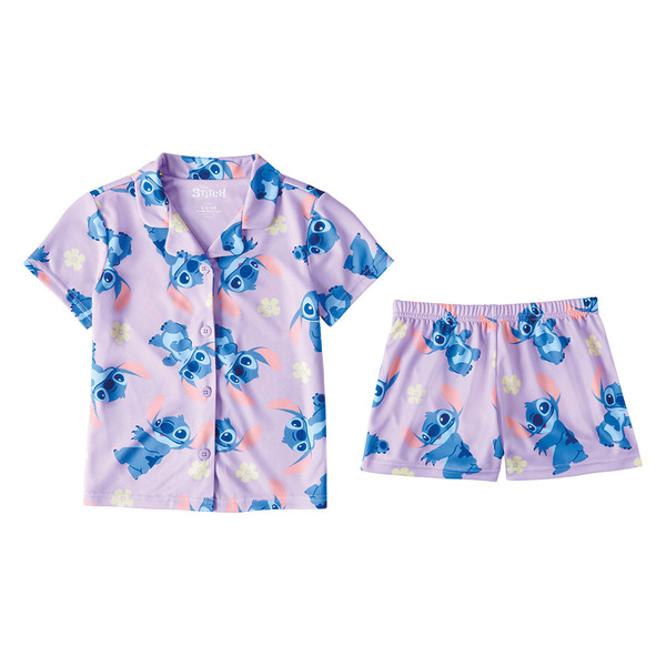Children's Stitch Character Coat Piece Pajama Set, Medium Same